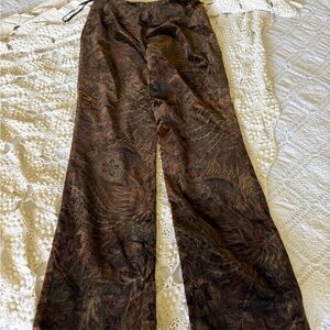 Ralph Lauren Chocolate Brown Velvet Trousers. Black level